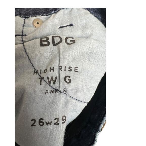 BDG High Rise Twig Ankle Jeans 26x29  Basic Casual Denim Pants - Picture 3 of 4